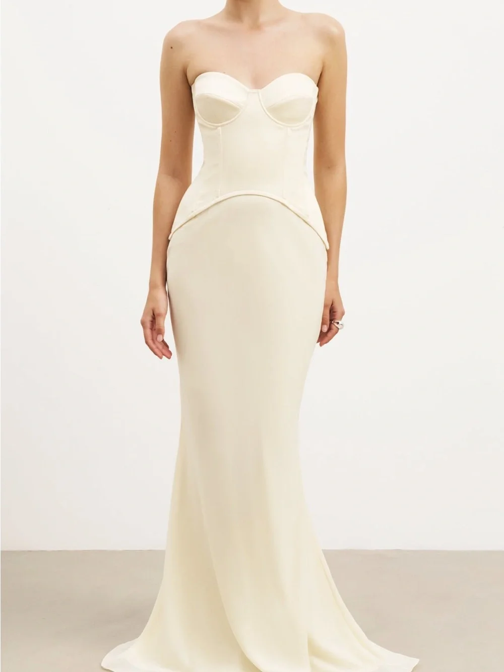 Satin Corset Gown - Because of Alice - Picture 2 of 4